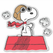 pinda's | Snoopy de Flying Ace Sticker (Voorkant)