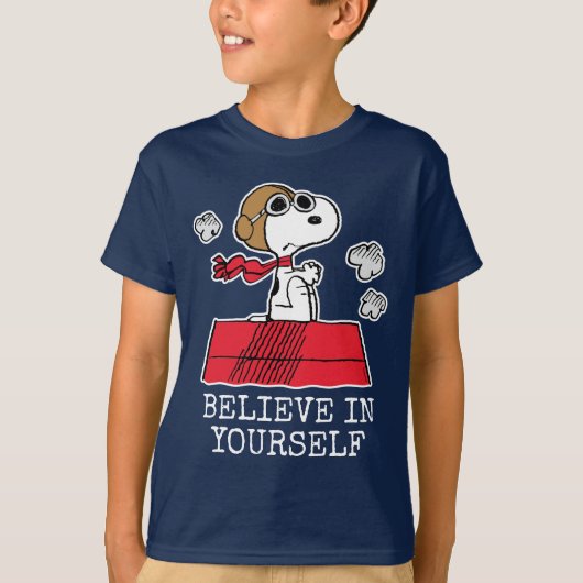 pinda's | Snoopy de Flying Ace T-shirt (Voorkant)