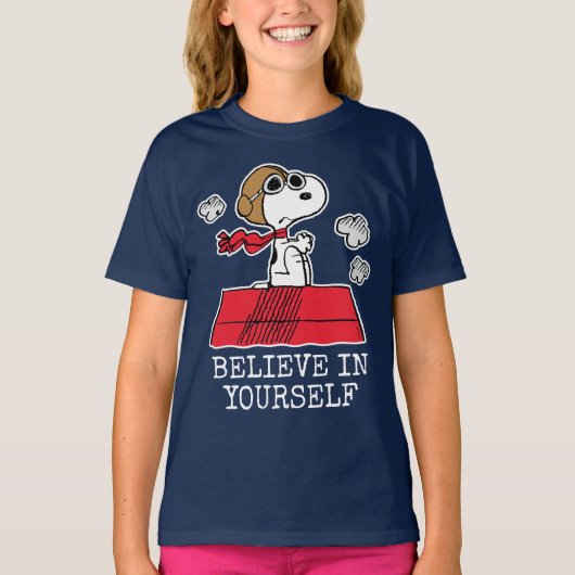 pinda's | Snoopy de Flying Ace T-shirt (Voorkant)