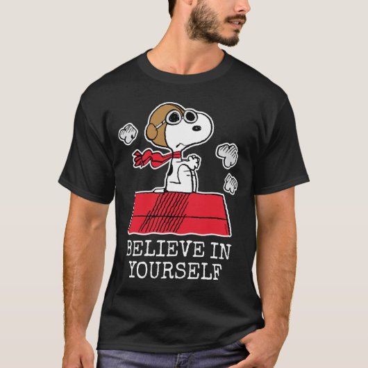 Pinda's| Snoopy de Flying Ace Tri-Blend Shirt (Voorkant)