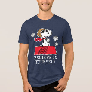 Pinda's  Snoopy de Flying Ace Tri-Blend Shirt