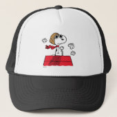 pinda's | Snoopy de Flying Ace Trucker Pet (Voorkant)