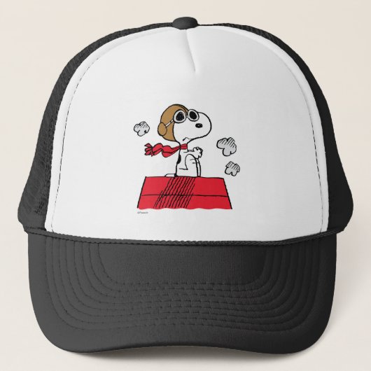 pinda's | Snoopy de Flying Ace Trucker Pet (Voorkant)