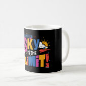 Pinda's Snoopy De Hemel Is De Limiet Afstuderen Koffiemok (Voorkant rechts)