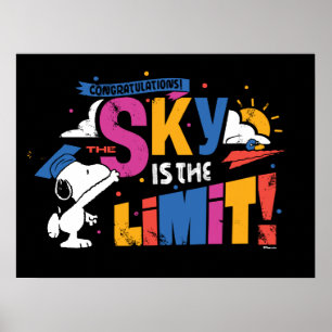 Pinda's Snoopy De Hemel Is De Limiet Afstuderen Poster