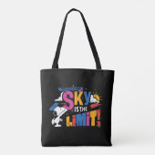 Pinda's Snoopy de Hemel Is de Limiet Afstuderen Tote Bag (Achterkant)