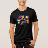 Pinda's Snoopy de Hemel Is De Limiet Afstuderen Tri-Blend Shirt (Voorkant)