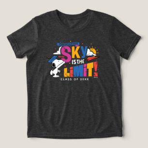 Pinda's Snoopy de Hemel Is De Limiet Afstuderen Tri-Blend Shirt