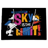 Pinda's Snoopy de lucht is de limiet afstuderen Groot Cadeauzakje (Voorkant)