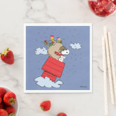 pinda's | Snoopy de vliegende aas met kerst Servet (Insitu)