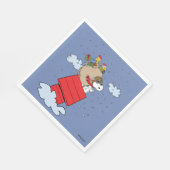 pinda's | Snoopy de vliegende aas met kerst Servet (Hoek)