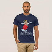pinda's | Snoopy de vliegende aas met kerst T-shirt (Voorkant volledig)