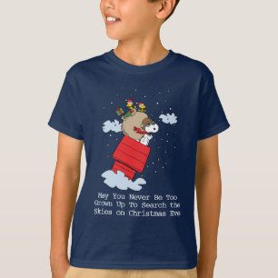 pinda's Snoopy de vliegende aas met kerst T-shirt