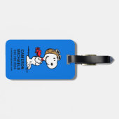 pinda's | Snoopy de vliegende luie Bagagelabel (Achterkant horizontaal)