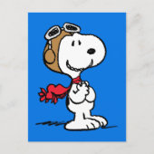 pinda's | Snoopy de vliegende luie Briefkaart (Voorkant)