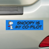pinda's | Snoopy de vliegende luie Bumpersticker (Op auto)