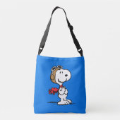 pinda's | Snoopy de vliegende luie Crossbody Tas (Achterkant)