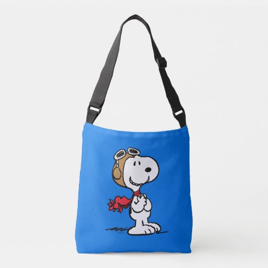 pinda's | Snoopy de vliegende luie Crossbody Tas (Voorkant)