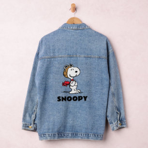 pinda's Snoopy de vliegende luie Denim Jacket