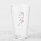 pinda's | Snoopy de vliegende luie Glas (Achterkant)