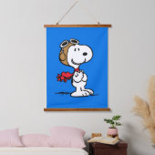 pinda's | Snoopy de vliegende luie Hangend Wandkleed (Slaapkamer)