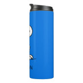 pinda's | Snoopy de vliegende luie | Jouw namen to Thermosbeker (Geroteerd rechts)