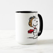 pinda's | Snoopy de vliegende luie Mok (Voorkant rechts)