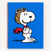 pinda's | Snoopy de vliegende luie Notitieboek (Voorkant)
