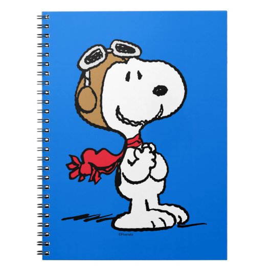 pinda's | Snoopy de vliegende luie Notitieboek (Voorkant)