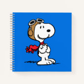pinda's | Snoopy de vliegende luie Notitieboek (Voorkant)