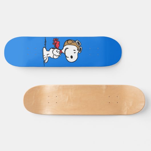 pinda's | Snoopy de vliegende luie Persoonlijk Skateboard (Horizontaal)