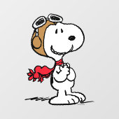 pinda's | Snoopy de vliegende luie Raamsticker (Vel)