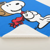 pinda's | Snoopy de vliegende luie Sherpa Deken (3/4)