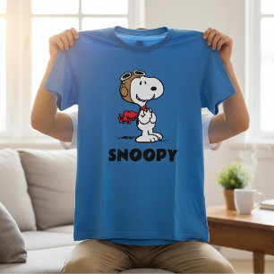 pinda's   Snoopy de vliegende luie Tri-Blend Shirt