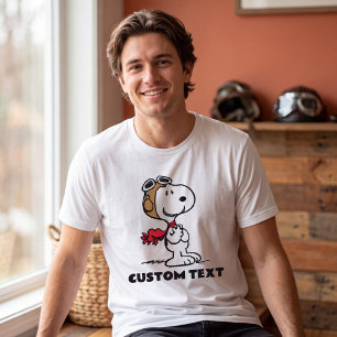 pinda's Snoopy de vliegende luie Tri-Blend Shirt