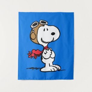 pinda's   Snoopy de vliegende luie Wandkleed