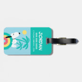 pinda's | Snoopy Deco Dreams Club Paradiso Bagagelabel (Achterkant horizontaal)