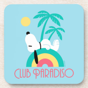 pinda's   Snoopy Deco Dreams Club Paradiso Bier Onderzetter