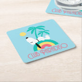 pinda's | Snoopy Deco Dreams Club Paradiso Kartonnen Onderzetters (Schuin)