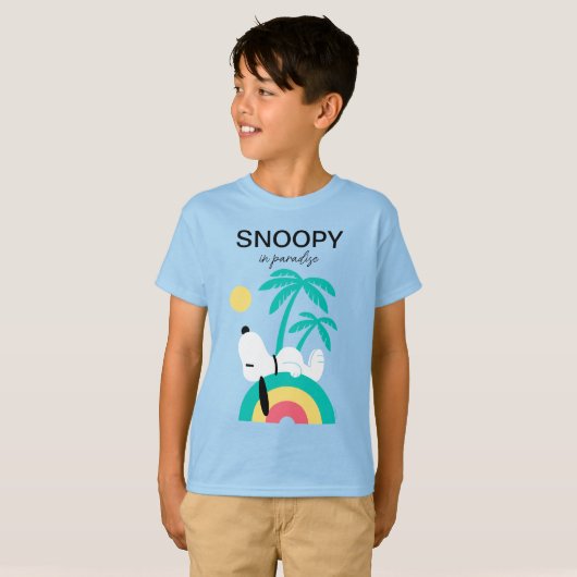 pinda's | Snoopy Deco Dreams Club Paradiso T-shirt (Voorkant volledig)