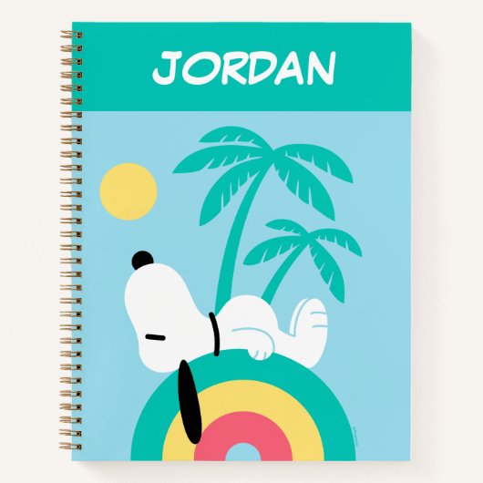 pinda's | Snoopy Deco Dreams | Jouw namen toevoege Notitieboek (Voorkant)
