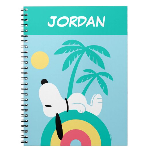 pinda's | Snoopy Deco Dreams | Jouw namen toevoege Notitieboek (Voorkant)