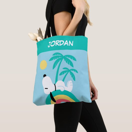 pinda's | Snoopy Deco Dreams | Jouw namen toevoege Tote Bag (Dichtbij)