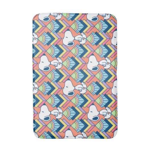 pinda's | Snoopy Deco Dreams Patroon Badmat (Voorkant Verticaal)