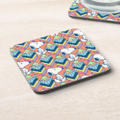 pinda's | Snoopy Deco Dreams Patroon Bier Onderzetter (Linkerzijde)