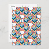 pinda's | Snoopy Deco Dreams Patroon Briefkaart (Voorkant / Achterkant)