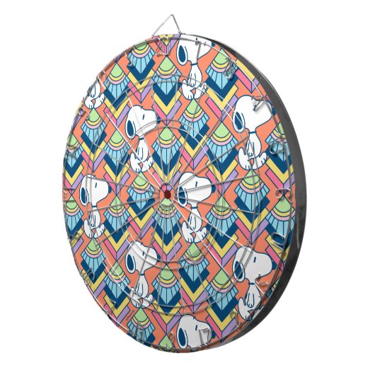 pinda's | Snoopy Deco Dreams Patroon Dartbord (Voorkant Rechts)