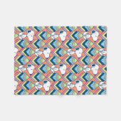 pinda's | Snoopy Deco Dreams Patroon Fleece Deken (Voorkant (Horizontaal))