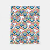 pinda's | Snoopy Deco Dreams Patroon Fleece Deken (Voorkant)