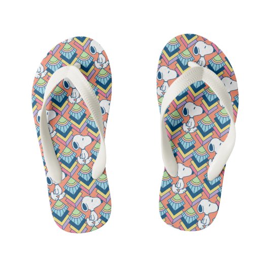 pinda's | Snoopy Deco Dreams Patroon Kinder Teenslippers (Voetbed)